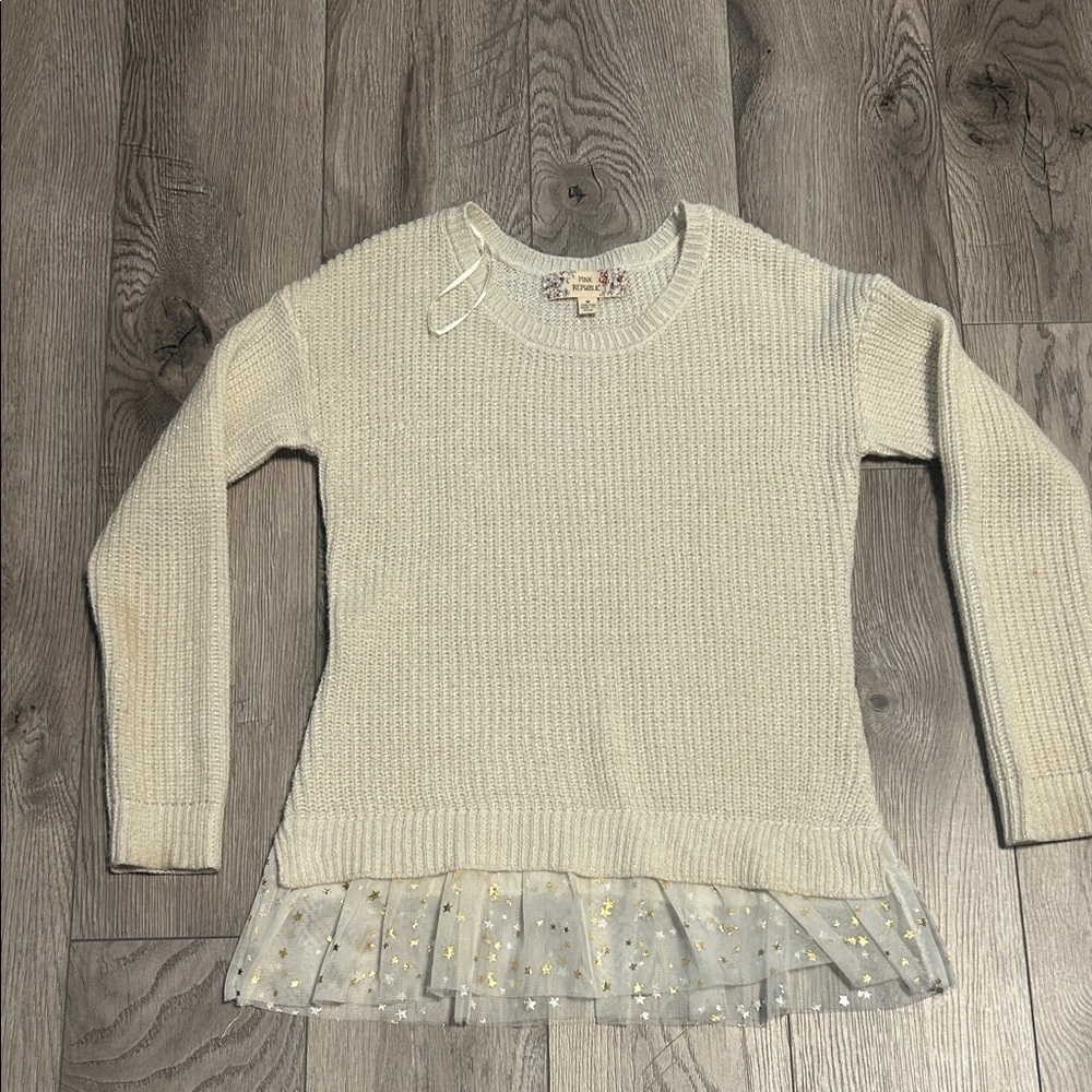 Pink Republic Cream Knit Sweater